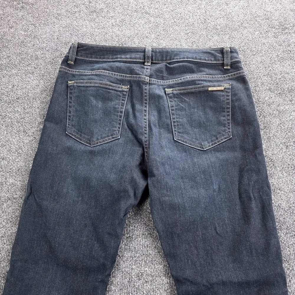 Michael Kors‎ Mens Dark Indigo Skinny Jeans Size 10 Gold Hardware Stretch Denim